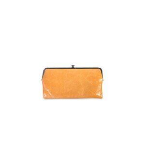 HOBO Lauren 10th Birthday Magnetic Fold & Ball Clasp Close Wallet - Orange